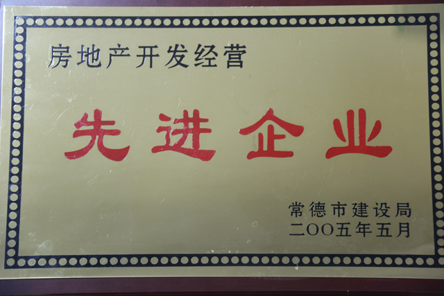 2004年房地產(chǎn)開發(fā)經(jīng)營(yíng)一”先進(jìn)企業(yè)“